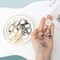 12pcs Round Spring Snap Hooks Swivel Ring Carabiner Clips Eyelet O Rings Buckle for Bags Belts Keychain Purses DIY Accessory (Gold)
